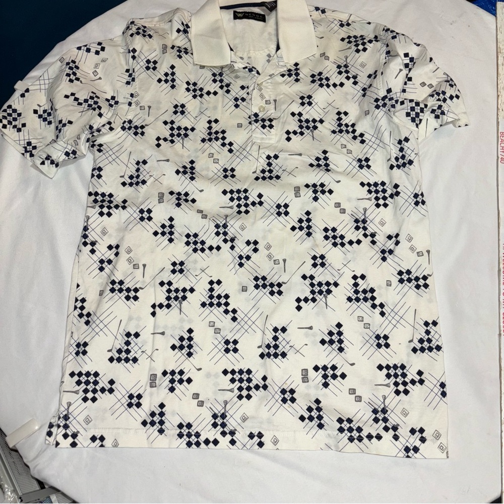 Wedge golf polo shirt